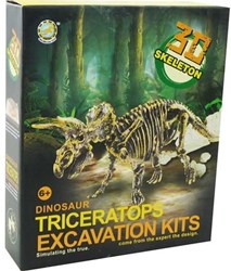 Dinoskelet uitbikken Triceratops 23cm