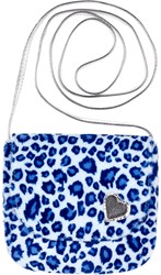 Souza for Kids tas Romy - blauwe kindertas panterprint 14x5x12 cm