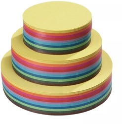 Mercurius vouwpapier gekleurd rond 16 cm - 10 kleuren - dun knutselpapier