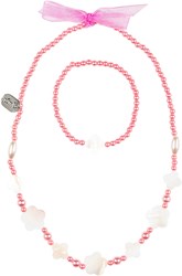 Souza Ketting & Armband set Constance, roze (1 set)