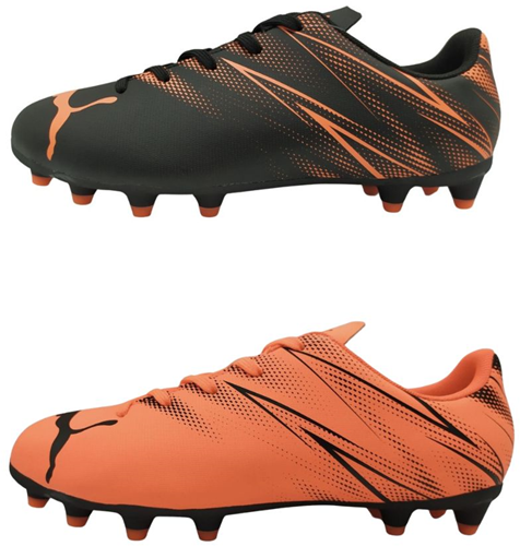 Puma Attacanto Junior FG/AG Football Boots - White/Red - J11