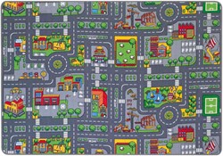Eduplay speeltapijt verkeerskleed 140 x 200 cm - speelmat voor auto's