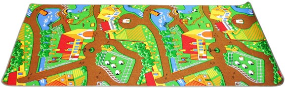 Vloerkleed duoplay verkeer 100 x 190 cm Vloerkleed duoplay verkeer 100 x 190 cm