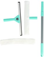 Raamtrekker met telescoopsteel raamwisser 130 cm groen schoonmaak-2