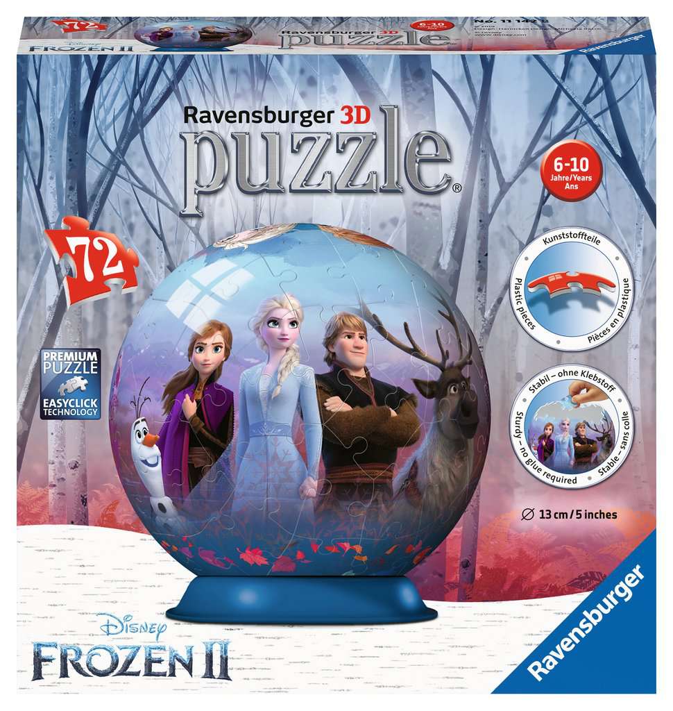 Onderdrukker partitie Transparant Ravensburger 3D puzzel Disney Frozen 2 puzzelbal -