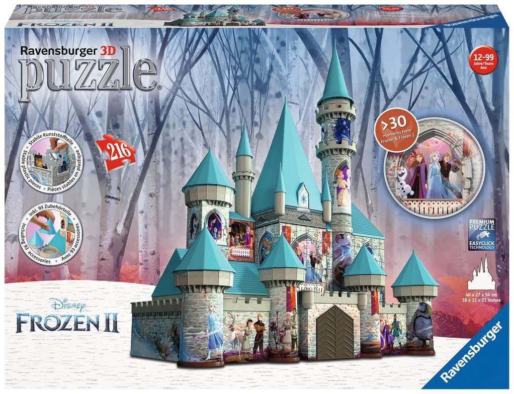 veld nemen vervolgens Ravensburger 3D puzzel Disney Frozen 2 kasteel - 2