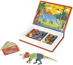 Janod magneetboek dinosaurus - educatief speelgoed met magneten