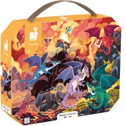 Janod puzzel draken - 54 stukjes kartonnen legpuzzel kind