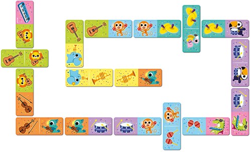 Janod spel - Domino muziekinstrumenten educatief kinderspel karton-3