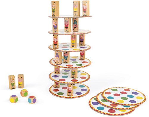 Janod Behendigheidsspel Acrobaten Toren - Spel voor Kinderen en Gezinnen
