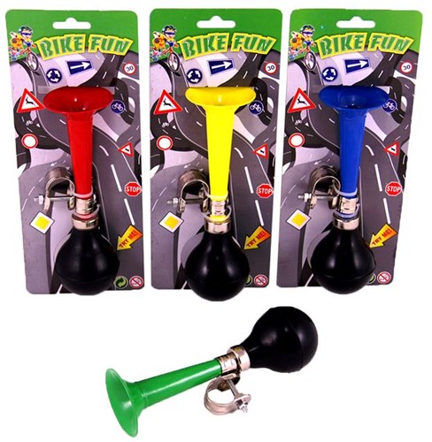 Johntoy fietsaccessoire Bike fun metalen fietstoeter multicolor
