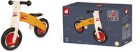 Janod loopfiets - houten Bikloon oranje - verstelbaar zadel en luchtbanden-2