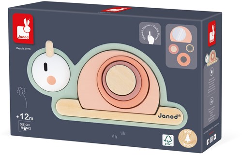 Janod Sweet Cocoon - Sensorische Stapelslak