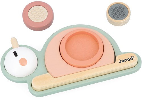 Janod Sweet Cocoon - Sensorische Stapelslak-3