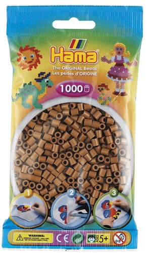 Hama Strijkkralen 1000 Stuks Nougat Bruin