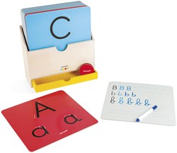 Janod educatief speelgoed - leren schrijven - houten schrijfset voor kinderen