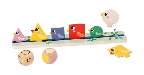 Janod Pedagogie - Vogels sorteren op kleur, grootte en vorm
