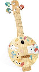 Janod houten banjo - muziekinstrument voor kinderen - kleurrijk speelgoed