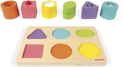 Janod houten vormenpuzzel - sensorisch speelgoed voor kinderen