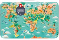 Janod houten magneetbord dinosaurus wereldkaart educatief speelgoed-2