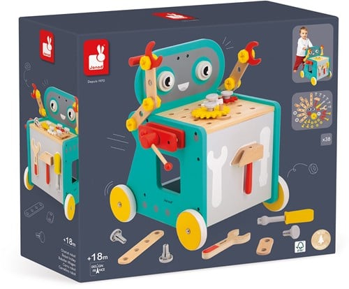 Janod Brico'Kids - Robotwagen Robot