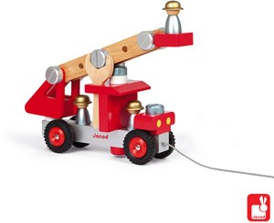 Janod Vrachtwagen Brandweerauto janod kopen in de aanbieding