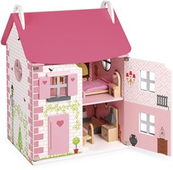 Janod poppenhuis Mademoiselle - houten speelgoedhuis met accessoires