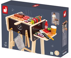 Janod barbecue houten speelgoed - BBQ set met accessoires voor kinderen