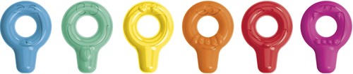 Janod krijtjes - Mijn eerste waskrijtjes voor kinderen - set van 6 kleuren-2