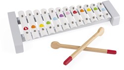 Janod Xylofoon Metaal - Confetti - Kleurrijk Muzikaal Speelgoed voor Kinderen
