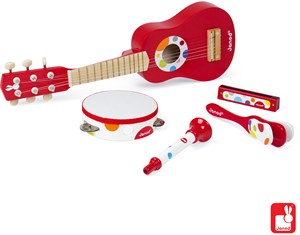 Janod Confetti Muziekinstrumenten Set Rood janod kopen in de aanbieding Janod Confetti Muziekinstrumenten Set Rood janod kopen in de aanbieding
