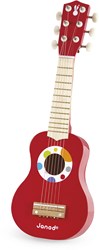 Janod gitaar speelgoed - Confetti houten gitaar voor kinderen - muziekplezier