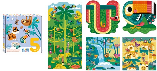 Janod Atelier - Stickers plakken - Creatieve knutselset voor kinderen vanaf 5 jaar-2