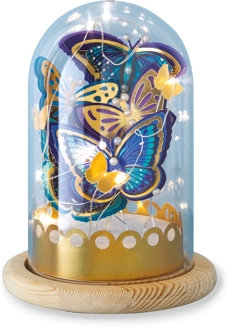 Atelier Deco - Verlichte stolp met Vlindertjes bij Planet Happy