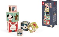 Janod houten stapeltoren - Baby Forest piramide 6 blokken - educatief speelgoed-3