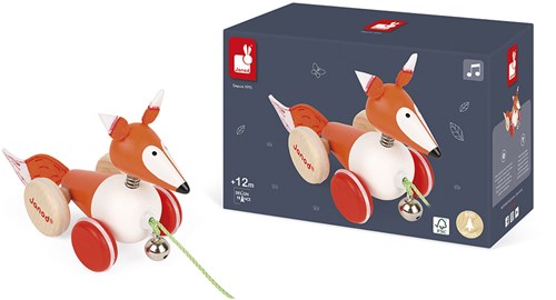 Janod houten trekfiguur vos - Zigolos - motoriek speelgoed-3