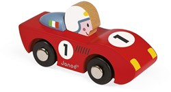 Janod houten raceauto - Story Racing Speed - rood of blauw - speelgoedauto