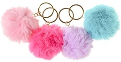 Sleutelhanger pluche bruin - zachte accessoire voor kinderen