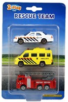 Die-Cast 112 voertuigen speelgoedauto's 3 stuks hulpdiensten met metaal