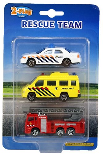 Die-Cast 112 voertuigen speelgoedauto's 3 stuks hulpdiensten met metaal