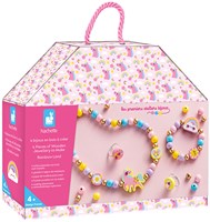 Janod sieraden knutselset - Rainbow land houten kralen creatief