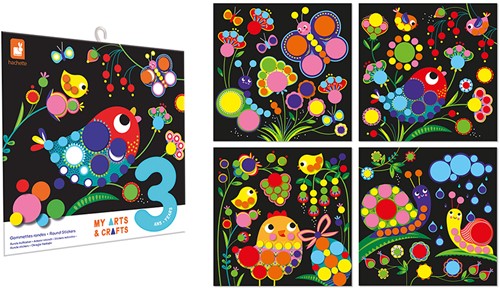 Janod Atelier - 3 jaar - Ronde stickers