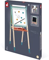 Janod schoolbord - verstelbaar houten krijtbord met accessoires-3