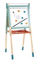 Janod schoolbord - verstelbaar houten krijtbord met accessoires