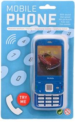 Johntoy mobiele speelgoed telefoon rood met geluid en batterijen