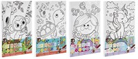 Canvas schilderen op nummer set voor kinderen dieren thema A4 verf penseel