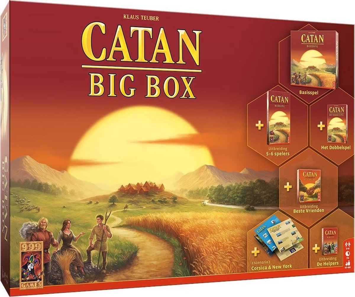 groep Zeeanemoon Tenslotte 999 Games Catan: Big Box - Bordspel - 10+