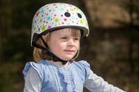 Coconuts kinderhelm fietshelm paars verstelbaar met sterren print-3