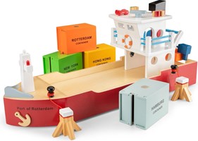 Bouwblokken in ton farm - New Classic Toys - Knock on wood