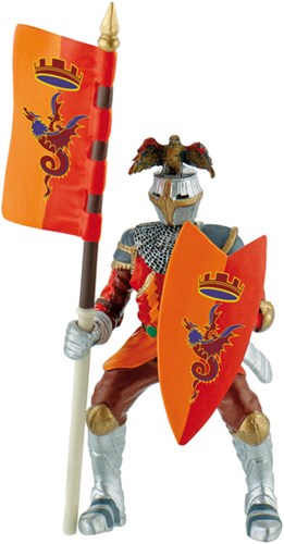 Eduplay ridder speelfiguur Bullyland rood - fantasie speelgoed